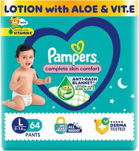 Pampers Complete Skin Comfort Pants, Large (L), 64