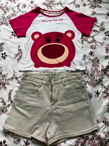 Cute Fitted Lotso Bear T-Shirt