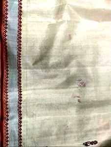 Elegant Cream Saree with Maroon Border