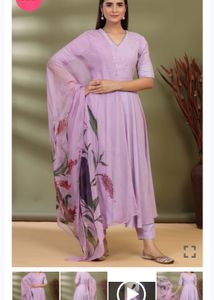 Lilac Anarkali