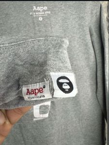 Grey BAPE Crewneck Sweatshirt