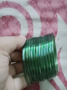 Green Glass Bangles Set