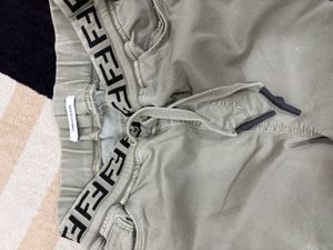 Fendi Style Casual Cargo Pants