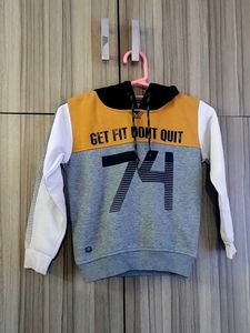 Boy's Graphic Print Hoodie