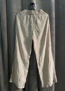 Off white/cream wide leg pants