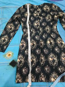 Black Heart Print Dress