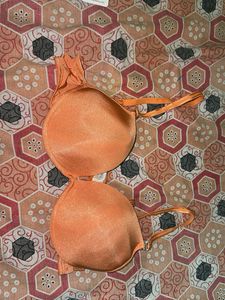 Orange Padded Bra