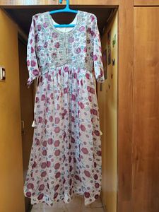 New Organza Floral Print Saree