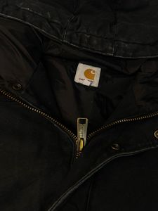 Carhartt Black Hooded Work Jacket