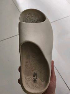 Comfortable Beige Slide Sandals