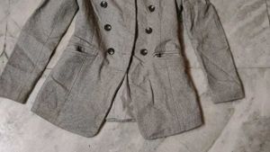 Gray Double-Breasted Coat