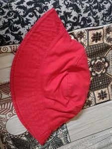 Red Bucket Hat - 'D-Nice' Label