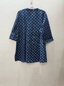 Printed Blue Kurta