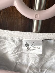 White Kurta with Black Embroidery