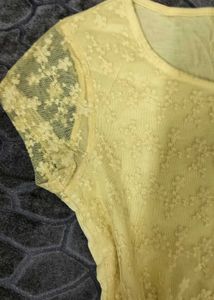 Yellow Lace Top