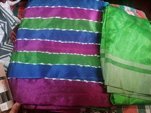 Beautiful Multicolour Saree With Free Gift