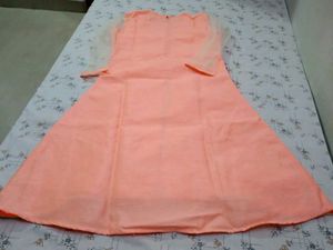 Elegant Peach &amp; Cream Embroidered Lehenga Set