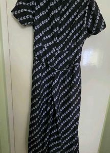 Chic Navy &amp; White jumpsuit XL
