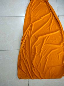 Orange Maxi Dress with Slits🌺🪞🐚🦪