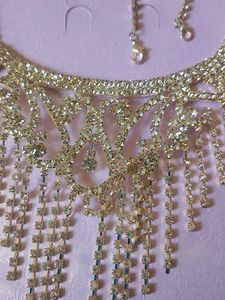 Sparkling Rhinestone Necklace Set