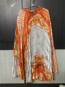 Crush Orange Long Skirt