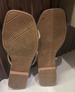 Sparkling Embellished Flat Sandals