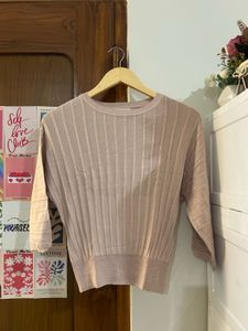 Ribbed Knit Cropped Top