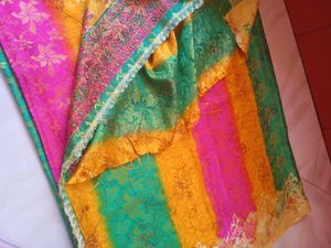 Multi Color Silk Saree