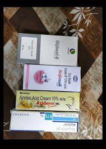 glybest lotion, adapalene, aziderm, zinc oxide