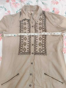 Boho Embroidered Tunic Top