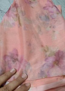 Elegant Peach Embroidered Kurta Set