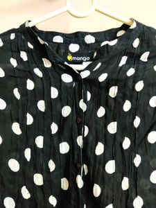 🔥BUY1GET1🔥black regular fit shirt for women ( My