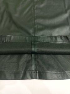 Black Faux Leather Pinafore Dress S/M
