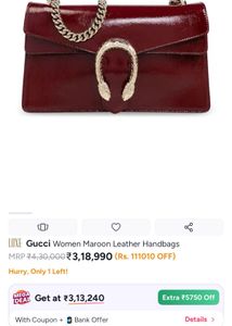 Gucci burgundy bag