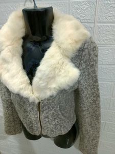 Gorgeous Durr Collar Korean Jacket Small