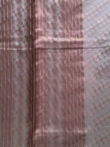 Brand New Elegant Pinkish-Brown Saree Fabric