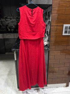 Red Ruffle Dress