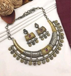 ✨Oxidized Hasli Necklace Set ✨