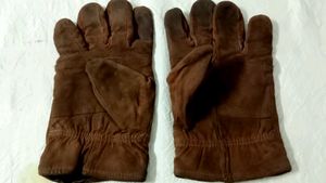 Brown Suede Gloves
