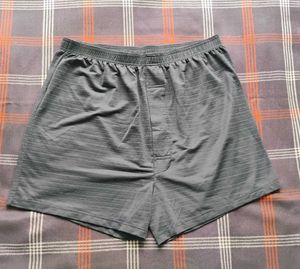Men's Grey Striped Boxer Shorts