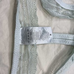 Light Blue🅾️🅾️ Lace Trim Panty