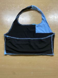 Patchwork Crop Top and Skirt Set