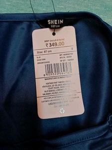 Shein One Shoulder Ruched Short Top with Neck Scar