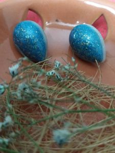 Sparkling Blue Egg Charms