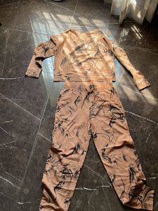 Stylish Marble Print Co-ord Set