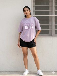 Oversized "Beyond Limits" Graphic T-Shirt