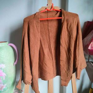Cozy Brown Knit Cardigan