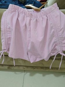 Cute Lavender Drawstring Shorts