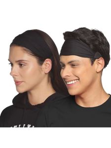 Unisex Black Headbands (1 Pack)