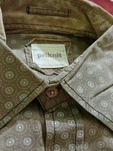 Patterned Button-Down Shirt